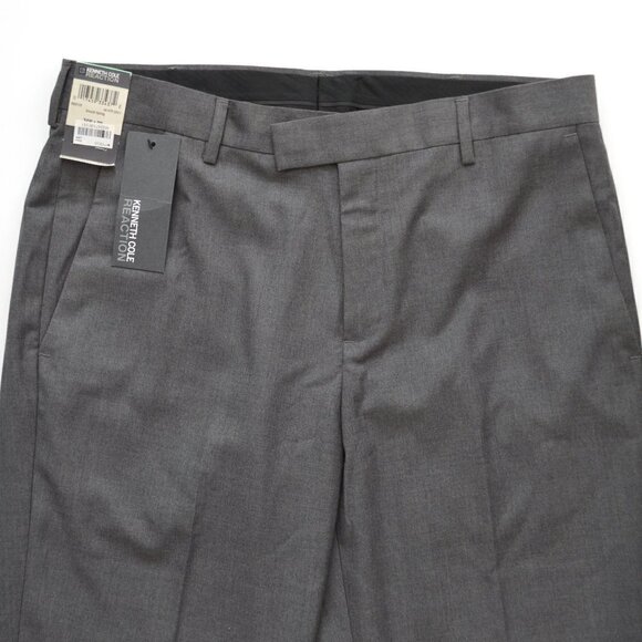 Kenneth Cole Reaction Flat Front Pants 34x29 NEW - Picture 4 of 7